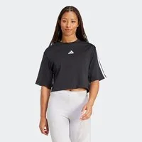 adidas Sportswear T-Shirt ESSENTIALS 3-STREIFEN COTTON LOOSE mit Rundhalsausschnitt, bauchfreie Schnittform, ohne Verschluss