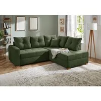 Jockenhöfer Gruppe Ecksofa Heidelberg L-Form, B: 228 cm, mit Bettfunktion, Bettkasten & Zierkissen