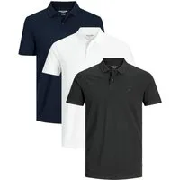 Jack & Jones Poloshirt (Spar-Set, 3er-Pack) mit besticktem Logo
