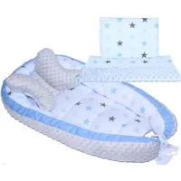 Primawela Bettnestchen Baby MINKY Nestchen Kokon Kuschelnest Kissen Decke Schmetterlingkissen