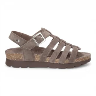 Panama Jack Damen-Keilstein-graue Wildledersandalen – Sasha B6