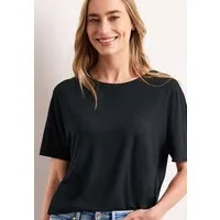 STREET ONE Kurzarmshirt Sommershirt in Unifarbe