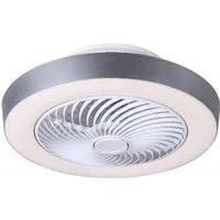 GLOBO LIGHTING Deckenleuchte GHARRA, Dimmfunktion, Fernbedienung, Infrarot inkl., Memoryfunktion, Nachtlichtfunktion, Ventilatorfunktion, mehrere Helligkeitsstufen, LED fest integriert, warmweiß - kaltweiß, Ventilator Funktionen kühlen CCT 2700-6500K