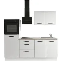 wiho Küchen Küchenzeile Compact, Breite 210cm, wahlweise mit Geräten (ohne Kühlschrank)