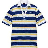 Napapijri Kurzarmshirt E-ETE SS W STRIPE SA8 gemusterte, gestreifte und mehrfarbige Optik, aus Single Jersey