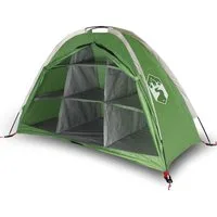 vidaXL Kuppelzelt Camping-Organizer-Zelt 9 Fächer Grün Wasserdicht, (1 tlg)