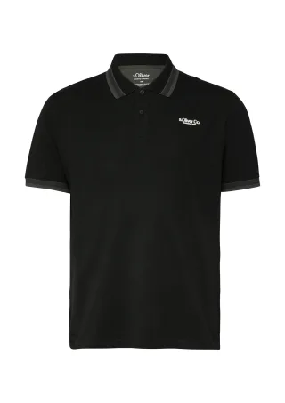 s.Oliver - Polo-Shirt schwarz - Gr. - 3XL