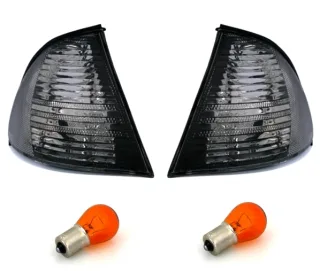 Frontblinker Blinker Schwarz LINKS + RECHTS für BMW 3er E46 Limousine + Touring Vor-Facelift (1998-2001)