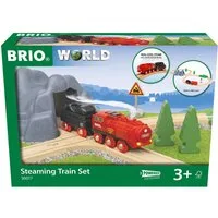 BRIO® Spielzeug-Eisenbahn BRIO® WORLD, Batterie-Dampflok Set