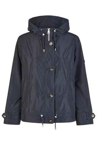 Barbara Lebek - Jacke mit Kapuze navy - Gr. - 42