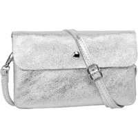 Caspar Umhängetasche Mini Leder Clutch Damen Handtasche - CLASSIC LINE - Modell No.827, leicht, elegant & unempfindlich - 100% Echtleder - Handmade in Italy