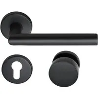 MeinTürgriff Drückergarnitur Wechselgarnitur Türdrücker Knopf/Griff Edelstahl matt