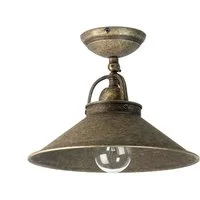 Licht-Erlebnisse Deckenstrahler ALICE, ohne Leuchtmittel, Deckenlampe Messing Bronze Antik schwenkbar Industrie Lampe