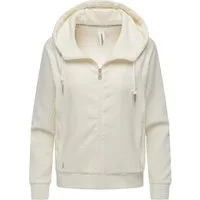 Ragwear Sweatjacke Corduly Cordy Freizeitjacke Zip-Hoodie aus weichem Kord in Samt-Haptik