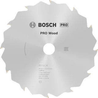 Bosch PRO Kreissägeblatt Speedline Wood 165 x 20/16 x 1,7 mm. Für Handkreissägen - 2608642600