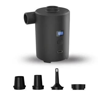 PortableOutdoor Air Pump Mini Air Mattress Pump with Display Screen USB Rechargeable Air Pump for Pool Floats Sleeping P