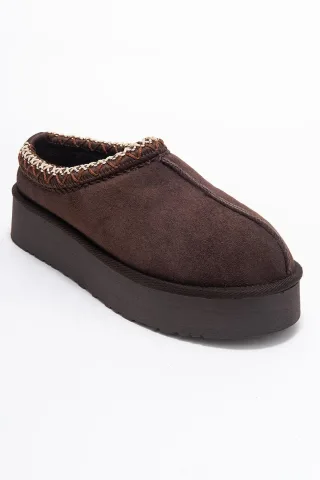 Avelia Leder Winter Hausschuhe
