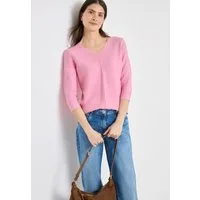 CECIL Strickpullover 3/4-Arm mit Viskose