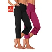 Vivance Active by Lascana Caprihose (2er-Pack) mit Gummibund, Loungewear