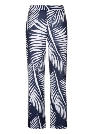 FRANK WALDER - Hosen COOL SUMMER mit Gummibund ecru/ink - Gr. - 42