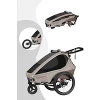 Qeridoo Fahrradkinderanhänger Kidgoo 1 Pro Gen 2 - Kinderfahrradanhänger für 1 Kind, Anhänger, Buggy und Jogger
