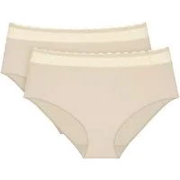 Triumph Midislip Feel of Modal (2er Pack) sehr weich, elastischer Bund mit Spitze, leicht