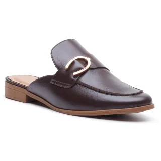 Hush Puppies Calla Leder Damen Schokoladenmules
