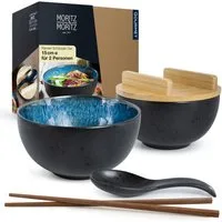 Moritz & Moritz Suppenschüssel Moritz & Moritz SOLID 2x Ramen Blau
