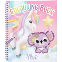 Depesche Malvorlage Ylvis Einhorn Malbuch Ausmalbuch mit Pailletten inkl. Sticker
