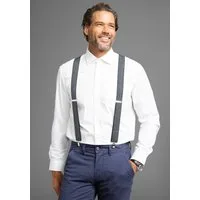 Man's World Hosenträger in klassischer X-Form & bequemer Breite & extra Länge - NEW