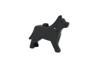 1x LEGO System Tier Hund Wolf [3g 4.5x3x0.7cm] grau