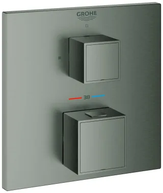 GROHE THM-Brausebatterie Grohtherm Cube 24153 FMS für 35600 hard graphite geb., 24153AL0 24153AL0