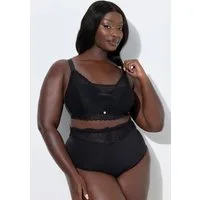 Ulla Popken Bügelloser BH TruYou Bralette Softschalen Spitze ohne Bügel