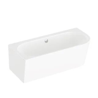 VitrA Geo Badewanne back to wall Ecke links 165 x 75 cm mit Überlauf Weiß Hochglanz,65431008000 65431008000