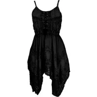 Guru-Shop Midikleid Besticktes indisches Minikleid Boho chic, Zick.. alternative Bekleidung