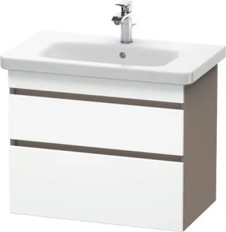 Duravit DuraStyle Waschtischunterbau wandhängend Weiß & Basalt Matt 730x448x610 mm - DS648101843 DS648101843