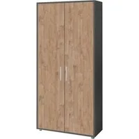 BMG Möbel Aktenschrank Office Edition abschließbar, 5 Ordnerhöhen, Platz für über 45 DIN A4 Ordner