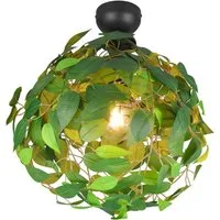 lightling Deckenleuchte Lea, ohne Leuchtmittel, IP20 Indoor, Stoffschirm, Ø 38 cm