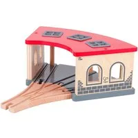 Hape Spielzeugeisenbahn-Gebäude Großer Lokschuppen