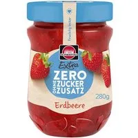 SCHWARTAU Fruchtaufstrich, Schwartau Extra Zero Erdbeere Konfitüre ohne Zuckerzusatz vegan 280g