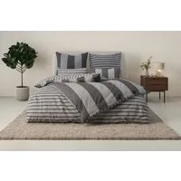 OTTO home Bettwäsche Sari in verschiedenen Qualitäten, Linon, 2 teilig, ab Gr. 135x200 cm, Wendedesign, moderne Bettwäsche mit Streifen