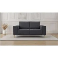 OTTO home 2-Sitzer Oland Skandi, weicher Chenille-Stoff, 164 cm, Wellenunterfederung, Skandi-Design, Massivholzfüße