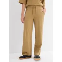 bonprix Jerseyhose aus Baumwolle, lockere Passform, weites Bein, Casual Stil