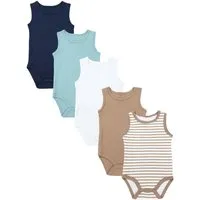 TupTam Body TupTam Baby Jungen Achselbody in Unifarben 5er Pack