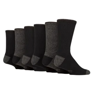 6 Paar Herren Wasserabweisende Mittelschwere Outdoorsocken für Wandern & Spaziergänge