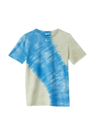 s.Oliver - T-Shirt blau/beige - Gr. - 176