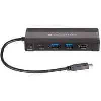 Echo 6 USB-C Multi Hub, Dockingstation schwarz