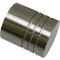 GARDINIA Gardinenstangen-Endstück Zylinder, (2-St), Serie Einzelprogramm Chicago Ã˜ 20 mm