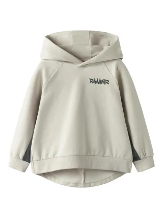 NAME IT - NMMBENTU LS NREG SWEAT WH BRU Pumice Stone - Gr. - 104