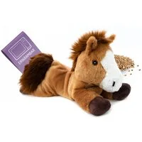Habibi Plush Wärmekissen Habibi Plush Wärmetier Stofftier 1866 Pony braun